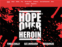 Tablet Screenshot of hopeoverheroin.com